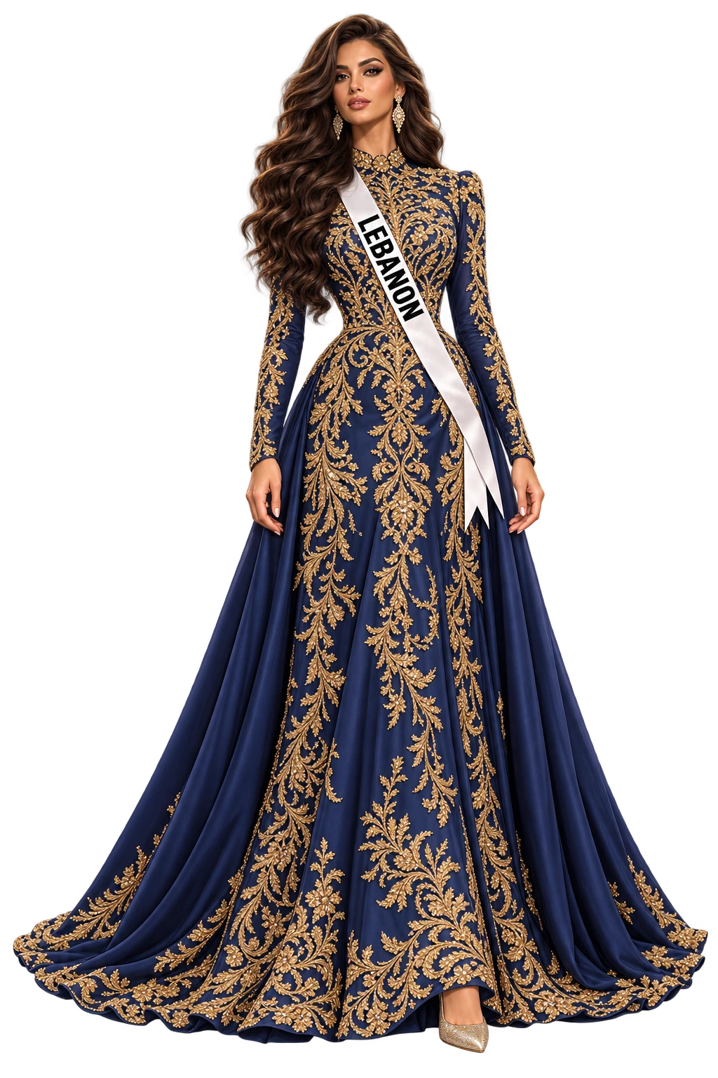 Approved illustration of Nadine Haddad representing Lebanon