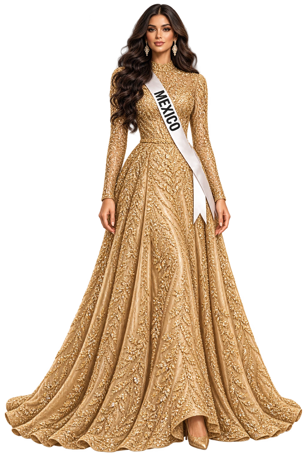 Approved illustration of Camila Torres representing Mexico