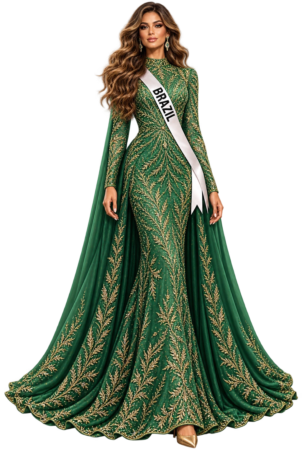 Approved illustration of Marina Alves representing Brazil